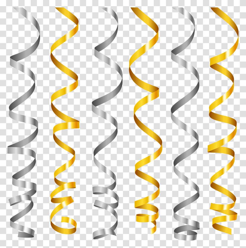 Pin Gold Curling Ribbon, Spiral, Coil Transparent Png