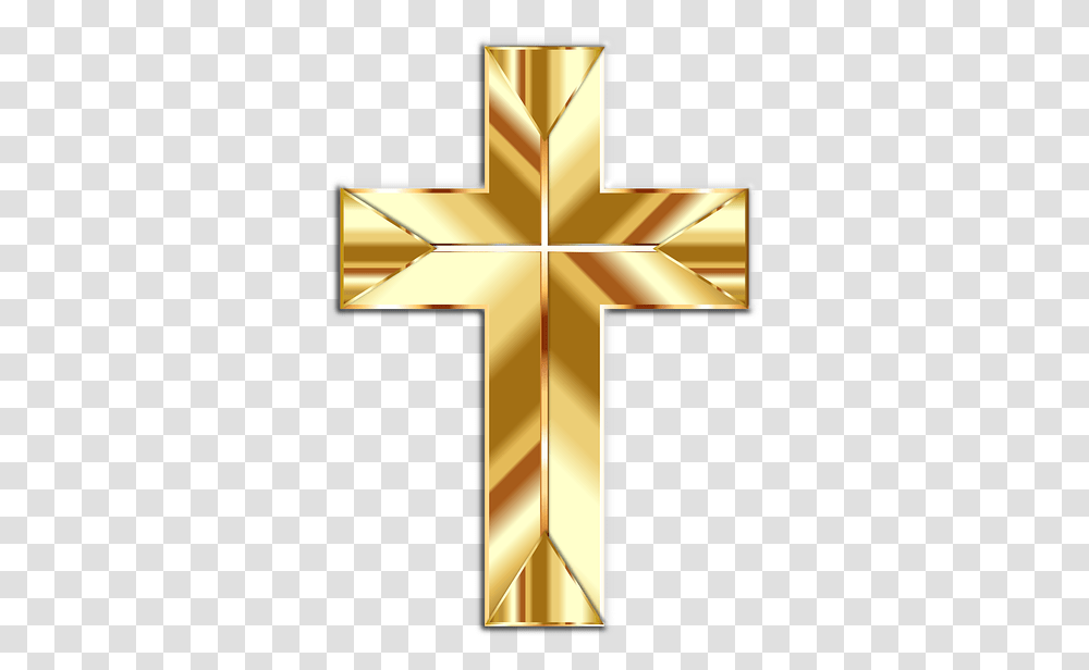 Pin Gold Jesus Cross, Symbol, Crucifix, Lamp, Star Symbol Transparent Png