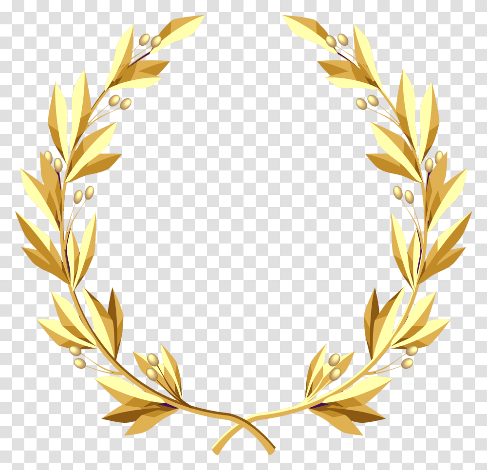 Pin Gold Wreath Transparent Png