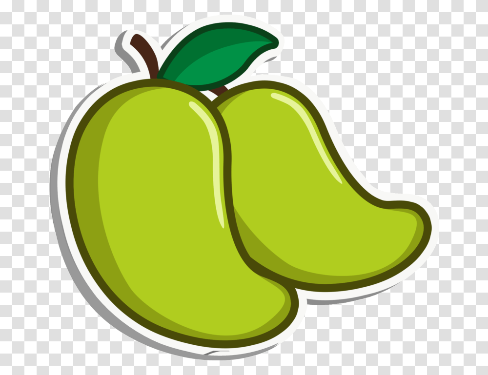 Pin Green Mango Clipart Green Mango Cartoon, Plant, Food, Vegetable, Fruit Transparent Png