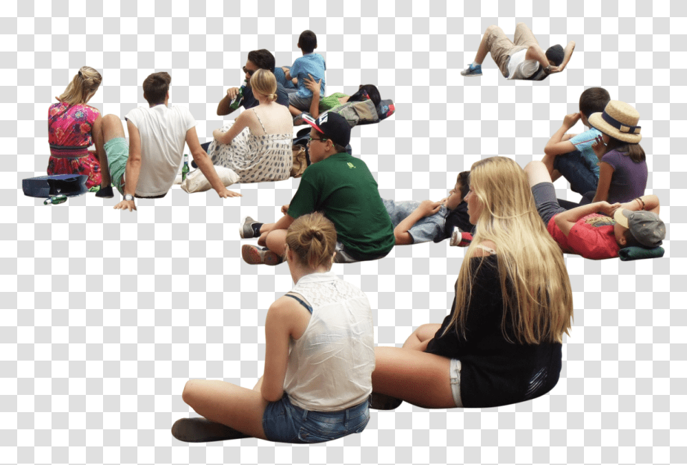 Pin Group Photoshop People, Person, Audience, Crowd, Sitting Transparent Png