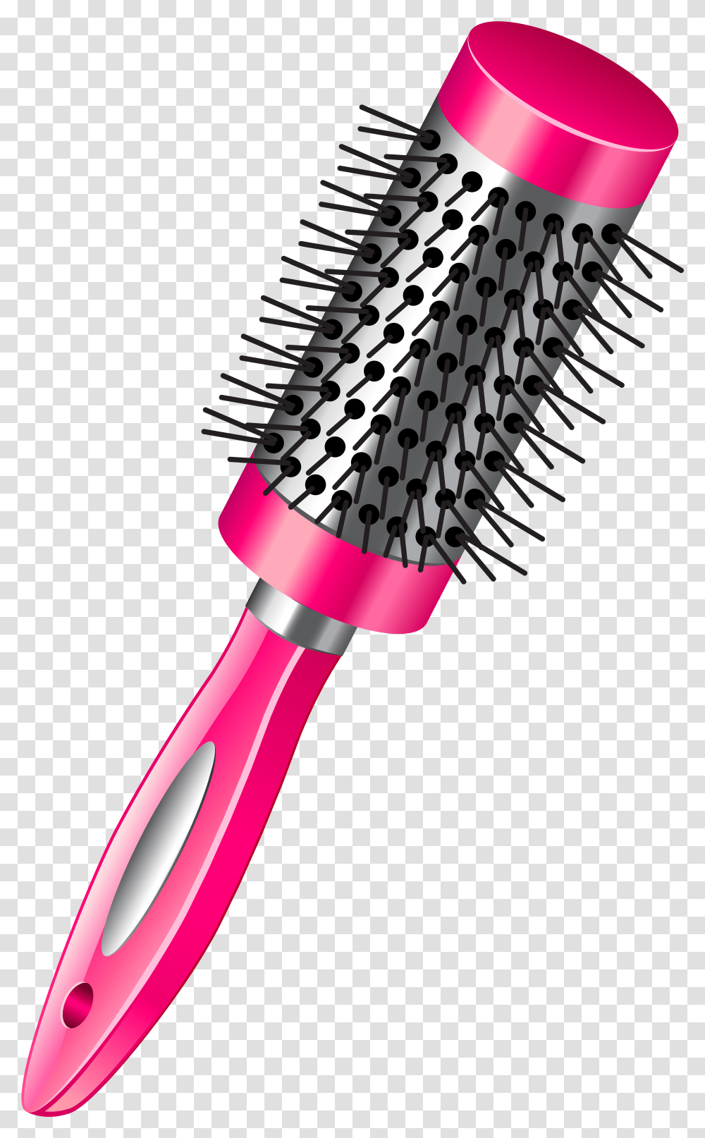 Pin Hair Brush Clipart Hair Brush Clipart, Tool, Toothbrush, Microphone, Electrical Device Transparent Png
