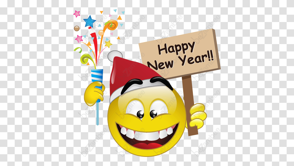 Pin Happy New Year Smiley, Clothing, Apparel, Party Hat, Graphics Transparent Png