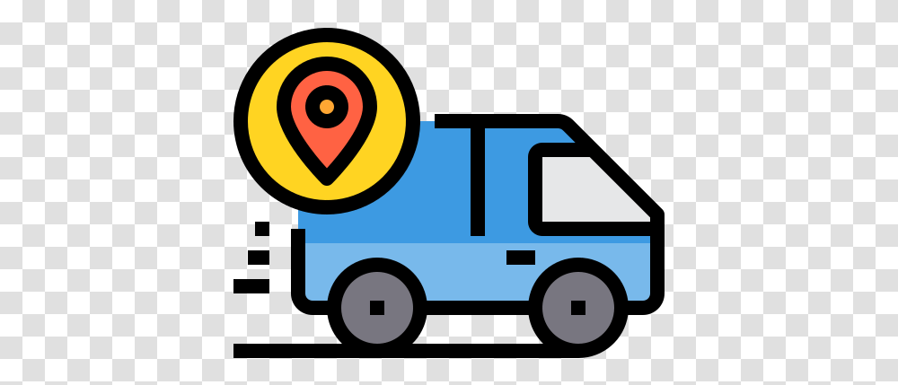 Pin Icono Delivery, Van, Vehicle, Transportation, Moving Van Transparent Png