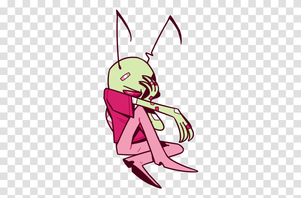 Pin Invader Zim Art, Label, Text, Graphics, Sticker Transparent Png