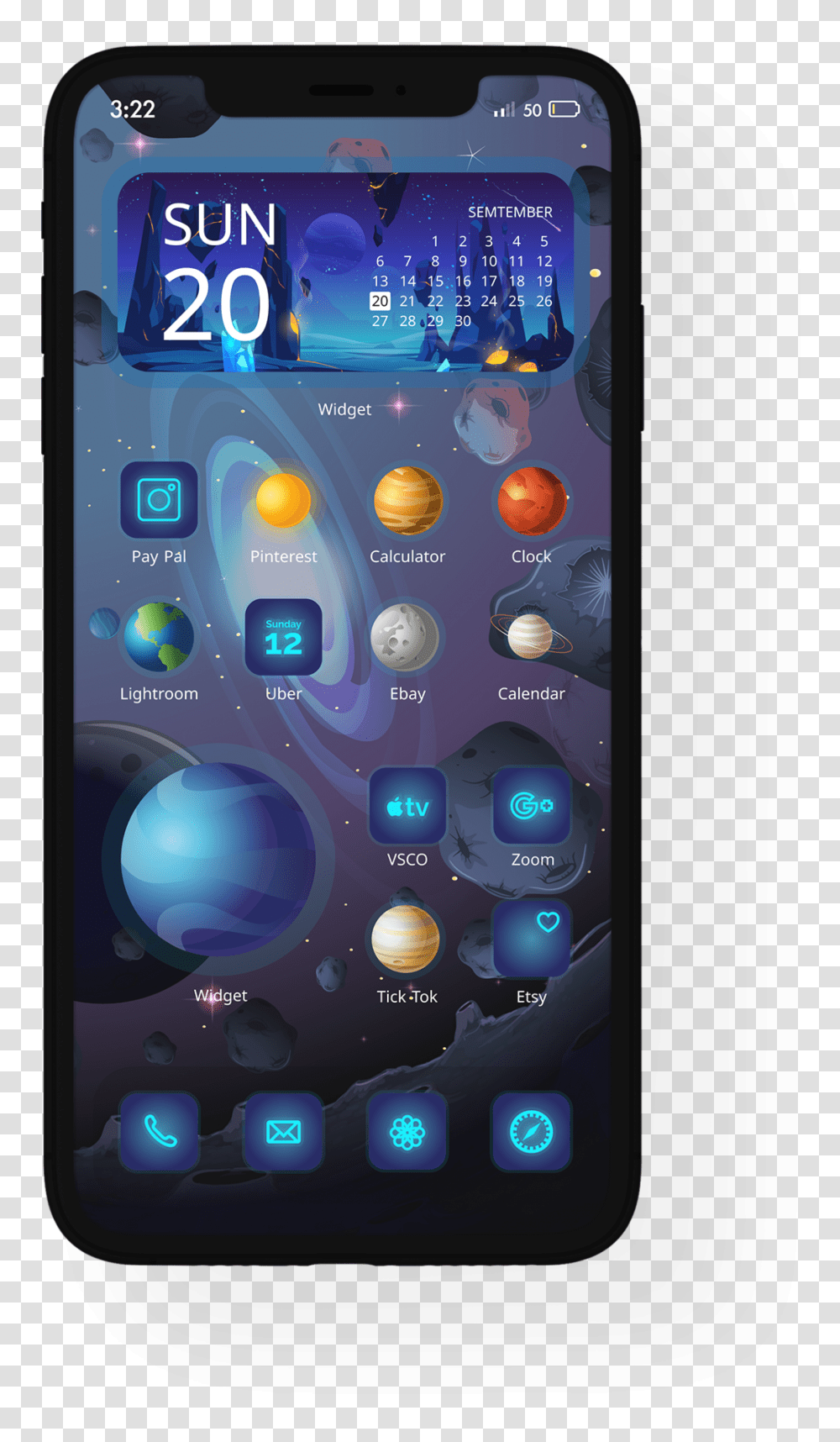 Pin Ios 14 Space Theme, Mobile Phone, Electronics, Cell Phone, Computer Transparent Png