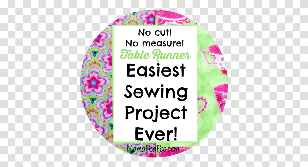 Pin It Easiest Sewing Project Ever Circle, Label, Sticker, Word Transparent Png