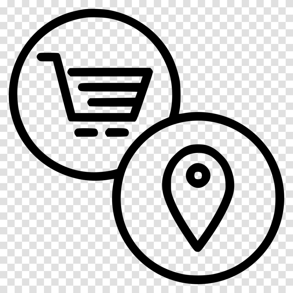 Pin Location Region Mall Spot Cart Comments Online Trade Icon, Lawn Mower, Tool Transparent Png