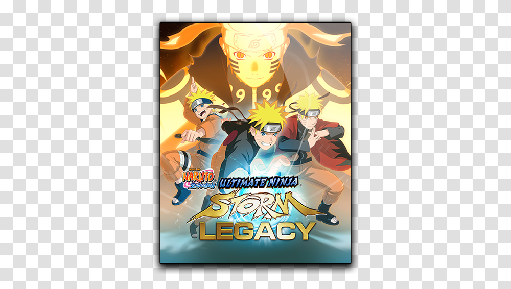 Pin Naruto Shippuden Ultimate Ninja Storm Legacy, Person, Comics, Book, Advertisement Transparent Png