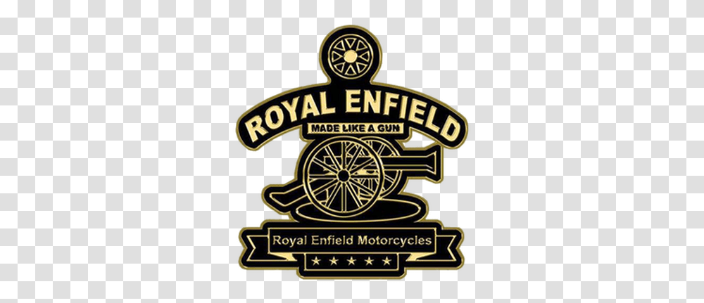 Pin Old Royal Enfield Symbol, Logo, Trademark, Text, Clothing Transparent Png