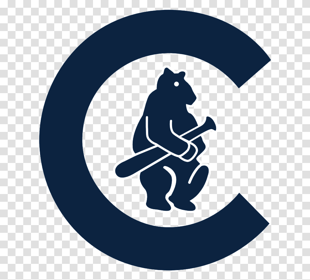 Pin Old School Chicago Cubs Logo, Symbol, Trademark, Animal, Emblem Transparent Png