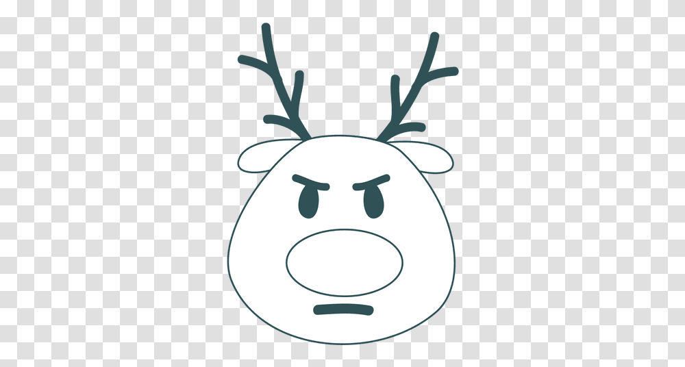 Pin Reindeer With Heart Eyes, Angry Birds, Sack, Bag, Snowman Transparent Png