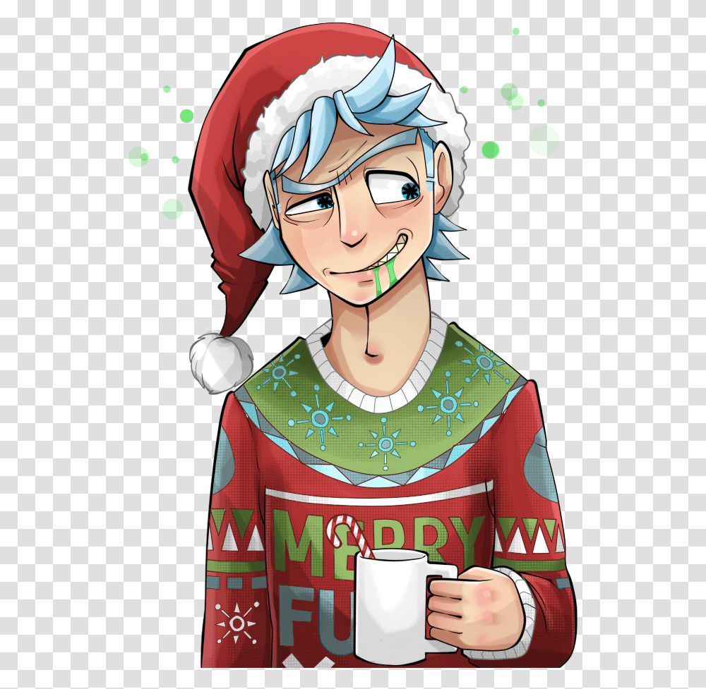 Pin Rick And Morty Christmas Cute, Clothing, Person, Face, Helmet Transparent Png