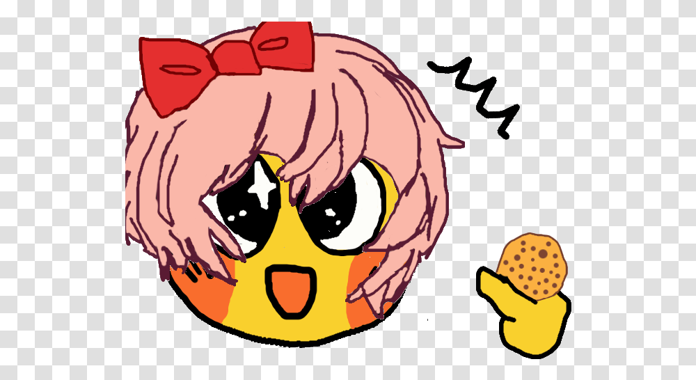 Pin Sayori Emoji, Hand, Pillow, Cushion, Animal Transparent Png