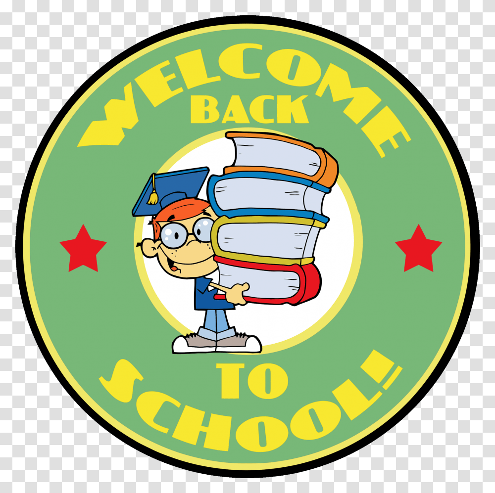 Pin School Banner Clipart Welcome Back To School Circle Welcome Back To School Badges, Label, Text, Weapon, Bomb Transparent Png