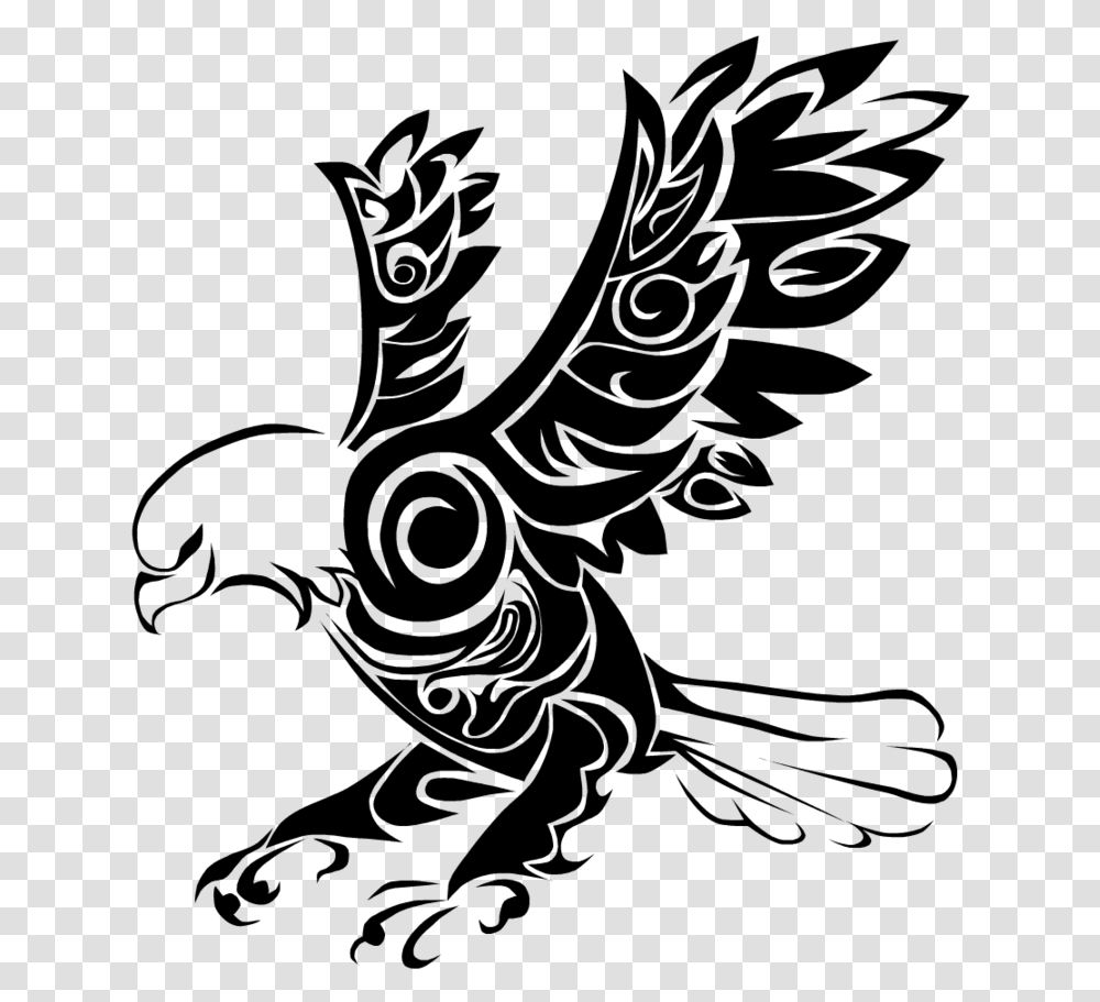 Pin Simple Feather Clipart Black And White Native American Eagle Tribal Tattoo, Gray, World Of Warcraft Transparent Png