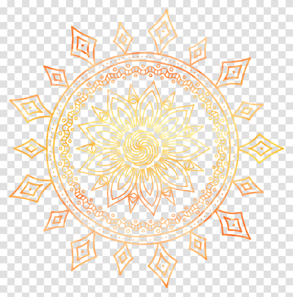 Pin Simple Sun Mandala Drawing, Text, Pattern, Symbol, Emblem Transparent Png