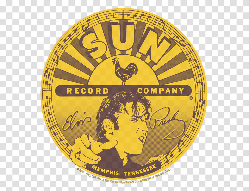 Pin Sun Records Label, Logo, Symbol, Trademark, Badge Transparent Png