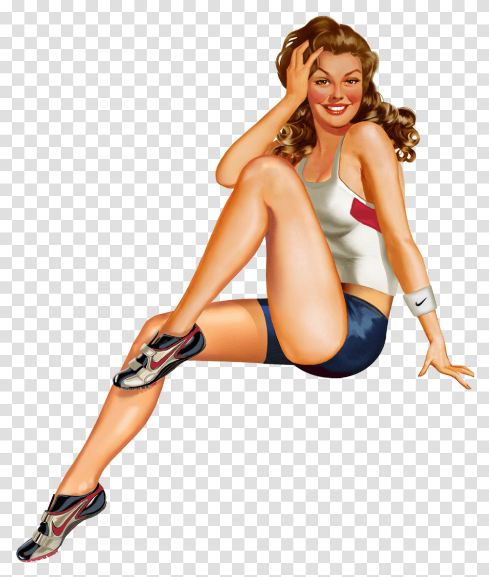 Pin Up Art, Female, Person, Woman Transparent Png