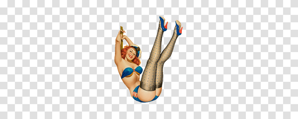 Pin Up Girl Person, Pants, Sport Transparent Png