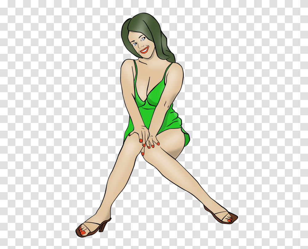 Pin Up Girl Woman Download Cartoon Drawing, Person, Female, Swimwear Transparent Png