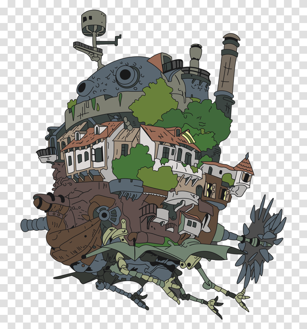 Pin Up Howl's Moving Castle Poster, Person, Neighborhood, Urban Transparent Png