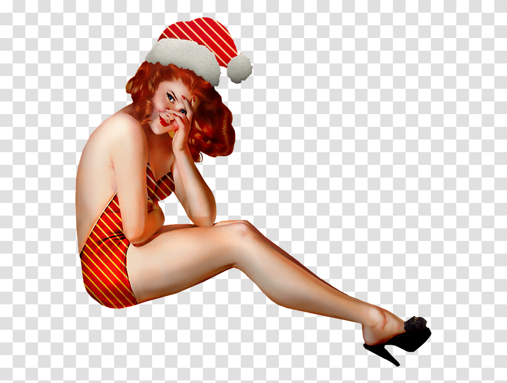 Pin Up Model, Person, Female, Swimwear Transparent Png