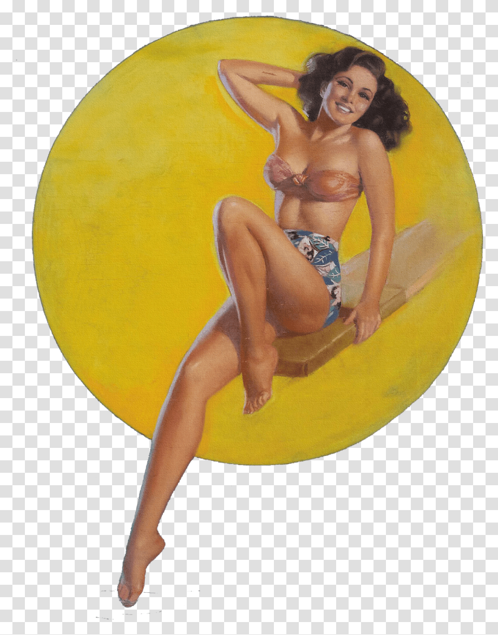 Pin Up Model, Person, Leisure Activities, Swimwear Transparent Png