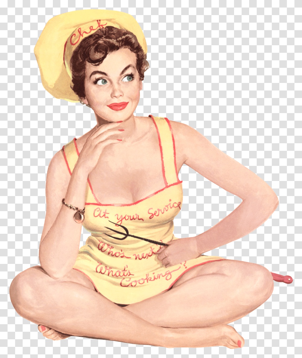 Pin Up Style Cook Transparent Png