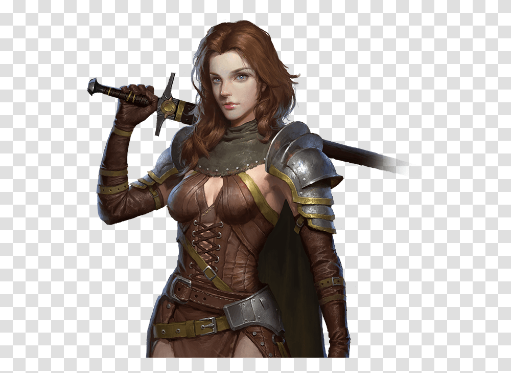 Pin Warrior Girl Background, Person, Human, Armor, Clothing Transparent Png