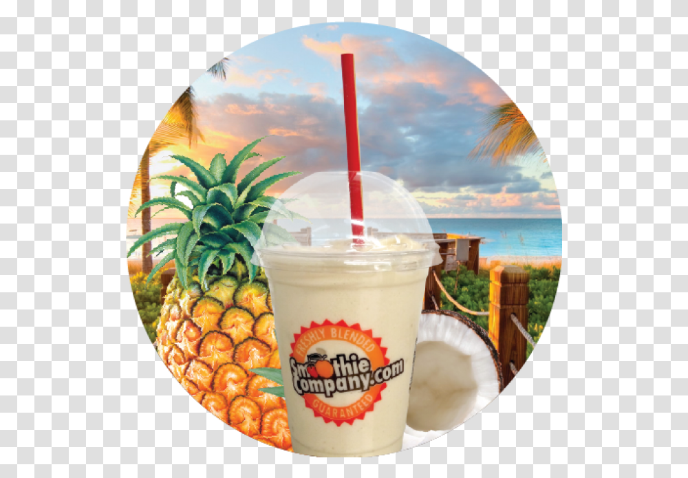 Pina Colada Archives Smoothie Company Lifestyle Pineapple, Plant, Fruit, Food, Beverage Transparent Png