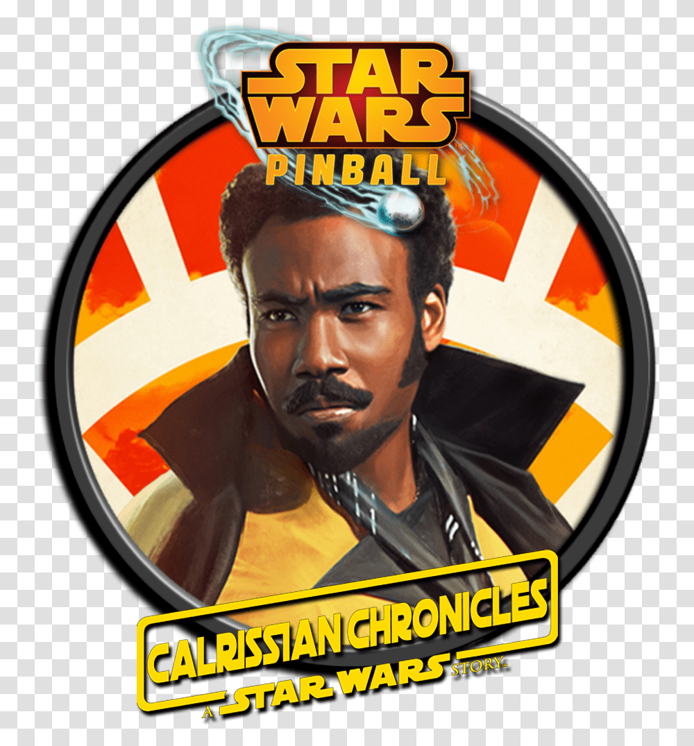 Pinball Fx3 Star Wars Solo Dlc Docklets Game Clear Lando Calrissian, Poster, Advertisement, Person, Human Transparent Png