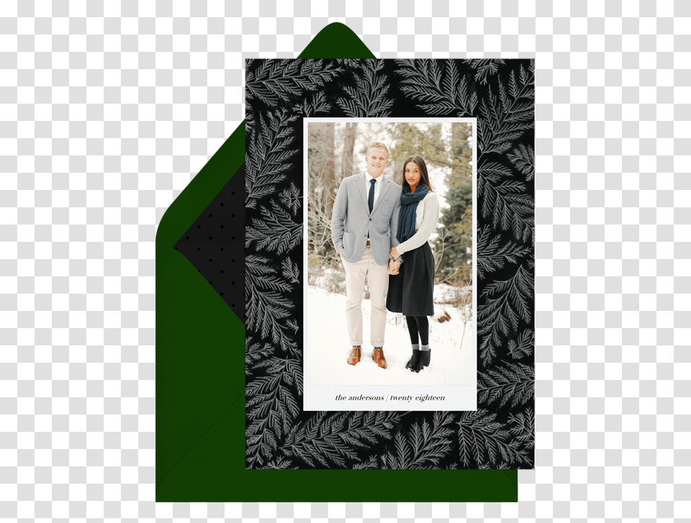 Pine Bough Picture Frame, Tie, Shoe, Person Transparent Png