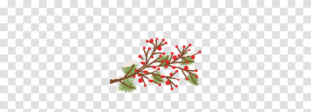 Pine Branch With Berries Miss Kate Cuttables Pine, Plant, Acanthaceae, Flower, Tree Transparent Png