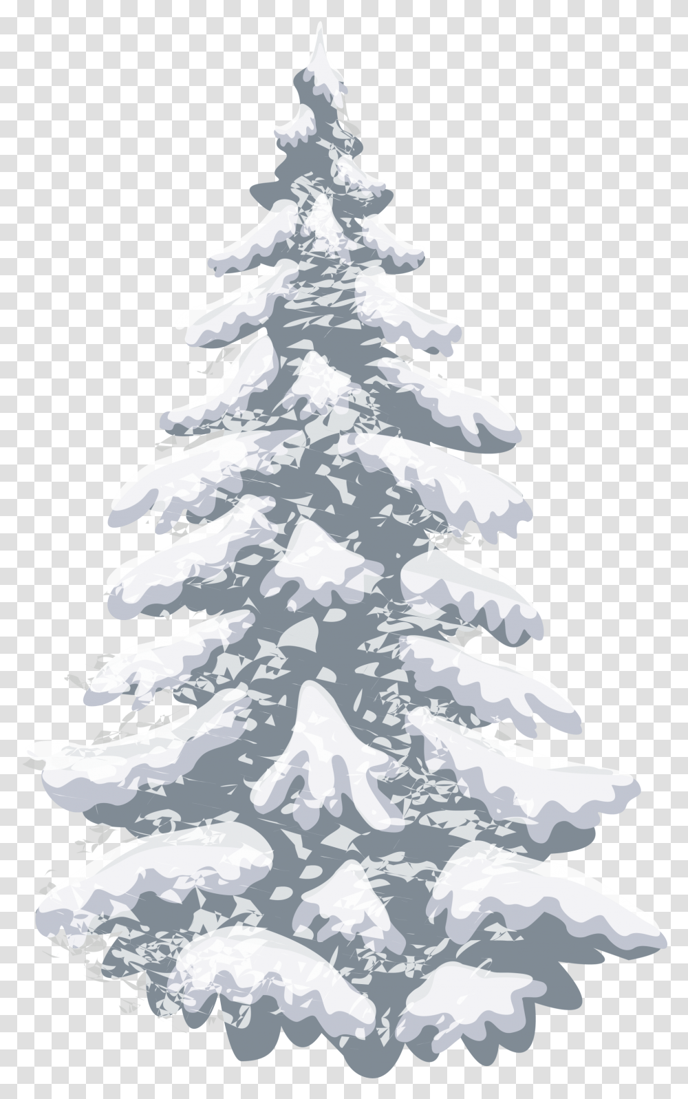 Pine Christmas Tree Snow Tree, Plant, Ornament, Fir, Abies Transparent Png