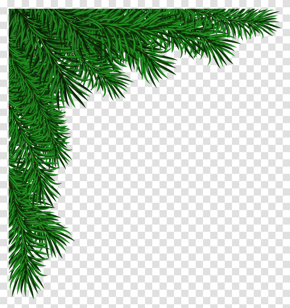 Pine Clip Christmas Corner Transparent Png