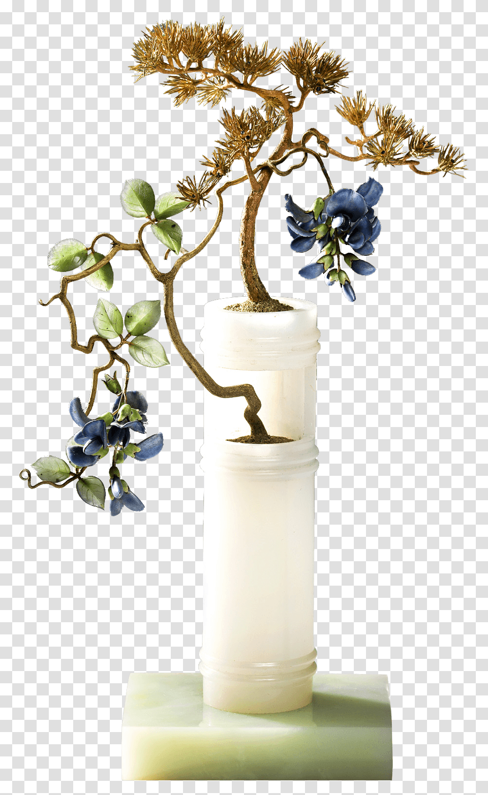 Pine Entwined With Wisteria By Peter Carl Faberg Cylinder, Plant, Flower, Jar, Vase Transparent Png