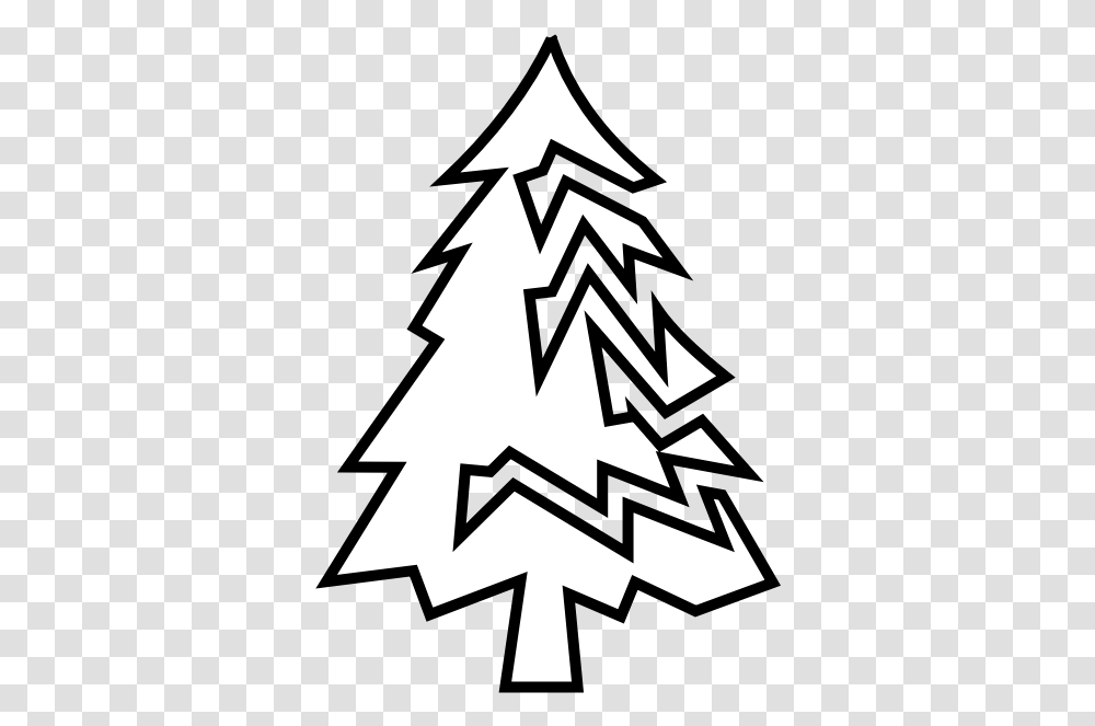 Pine Tree Christmas Tree, Plant, Star Symbol, Stencil Transparent Png