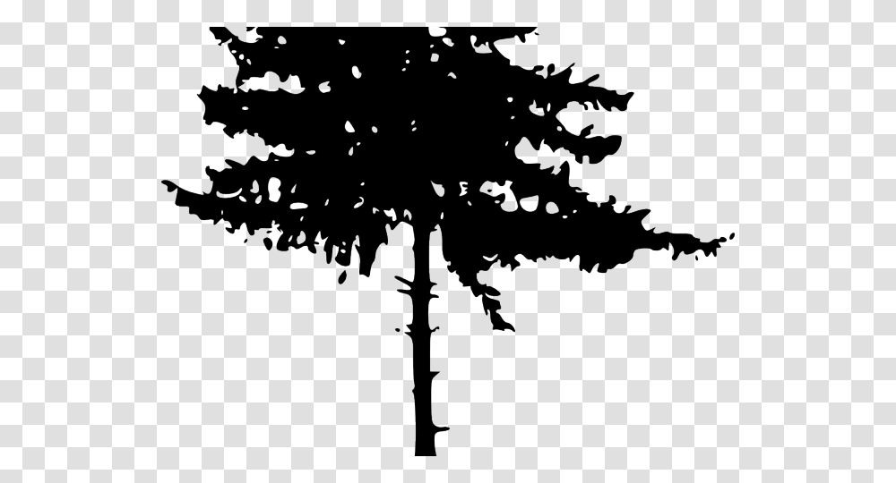 Pine Tree Clipart Background Pine Tree Silhouette, Outdoors, Nature, Spire Transparent Png