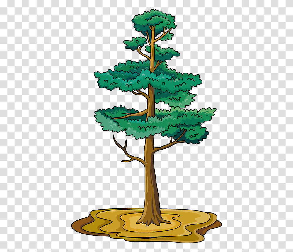 Pine Tree Clipart Free Download Creazilla Pine Tree Clipart, Plant, Conifer, Vegetation, Leaf Transparent Png