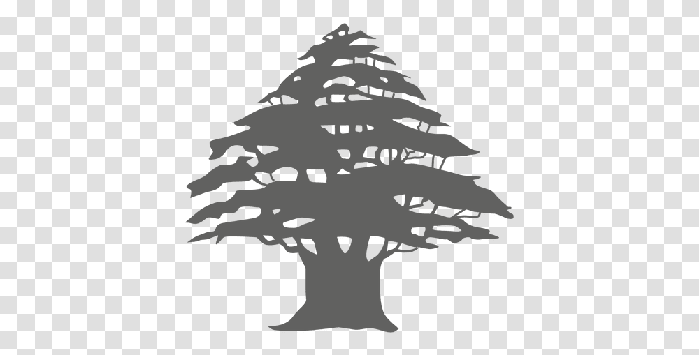 Pine Tree Silhouette 3 & Svg Vector File Christmas Tree, Plant, Stencil, Ornament Transparent Png