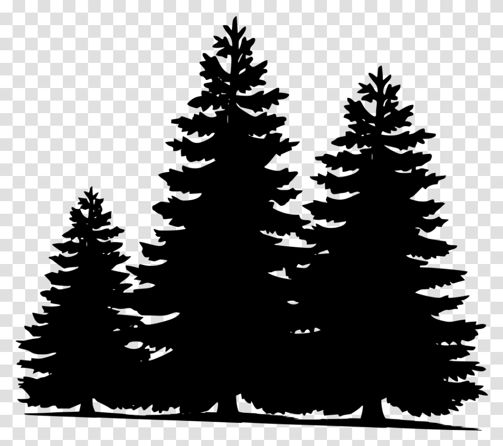 Pine Tree Silhouette Background, Gray, World Of Warcraft Transparent Png