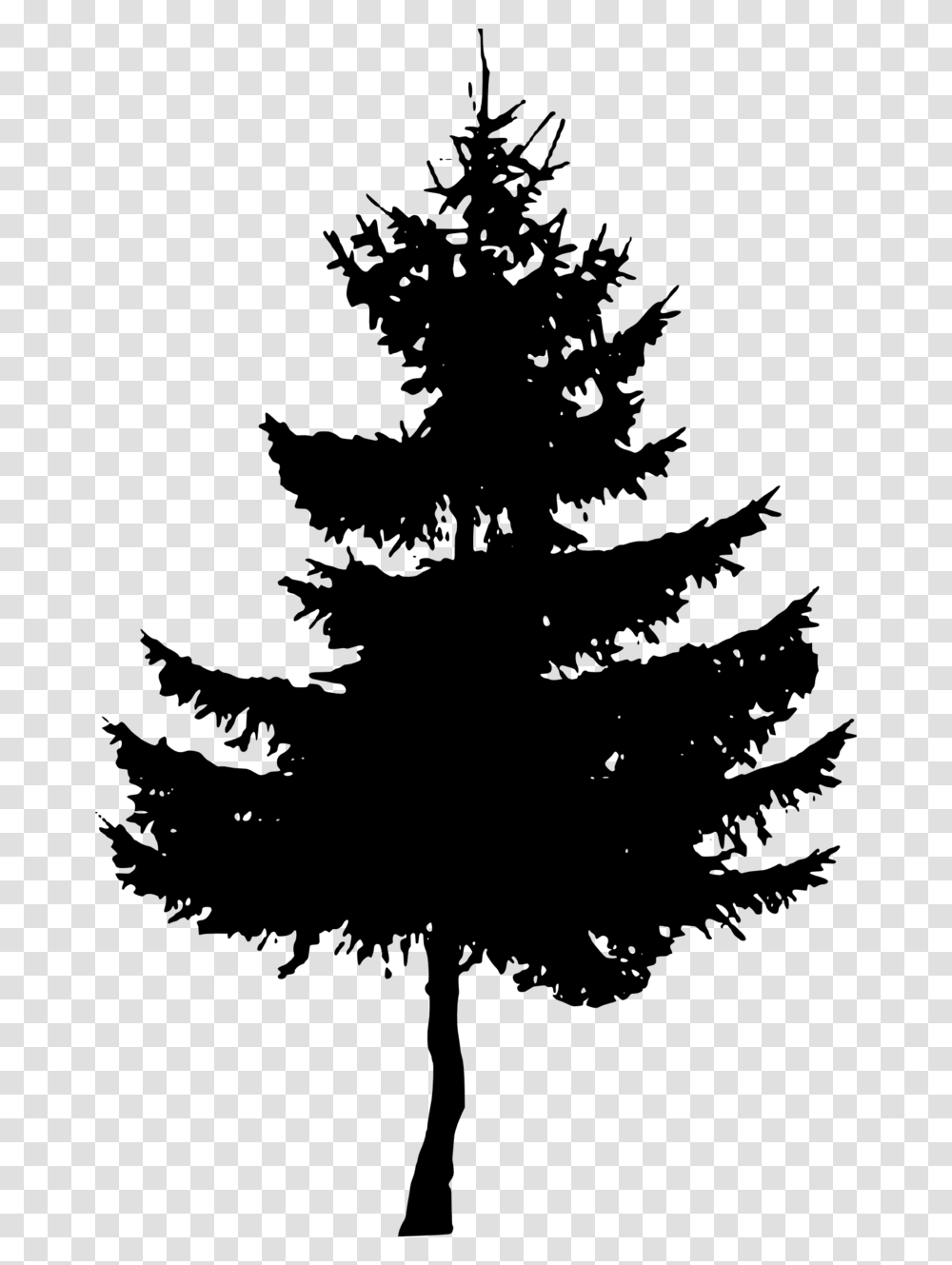 Pine Tree Silhouette Pine Tree Silhouette Free, Gray, World Of Warcraft Transparent Png