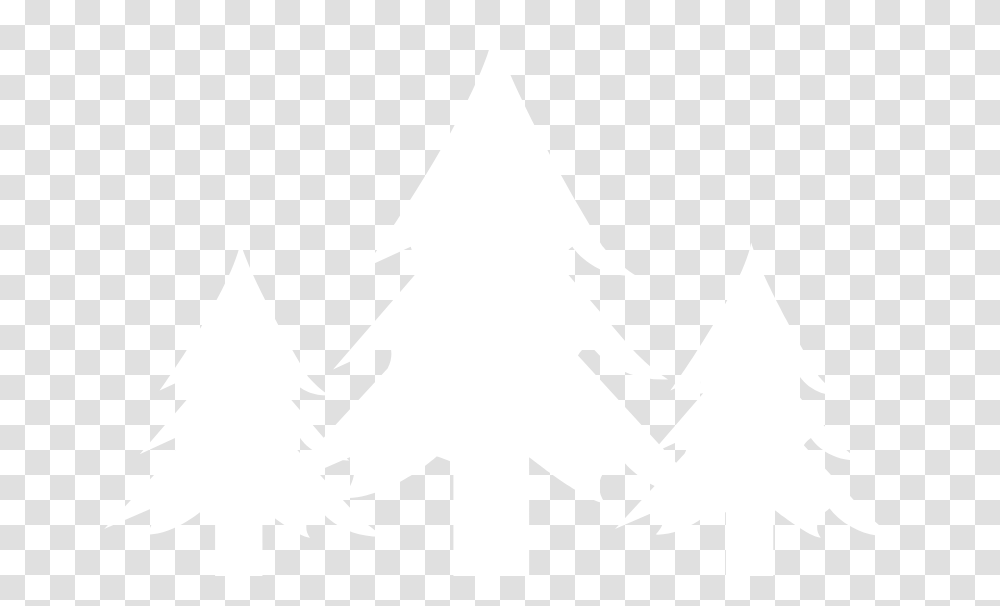 Pine Tree Trio White Emblem, Stencil, Symbol Transparent Png