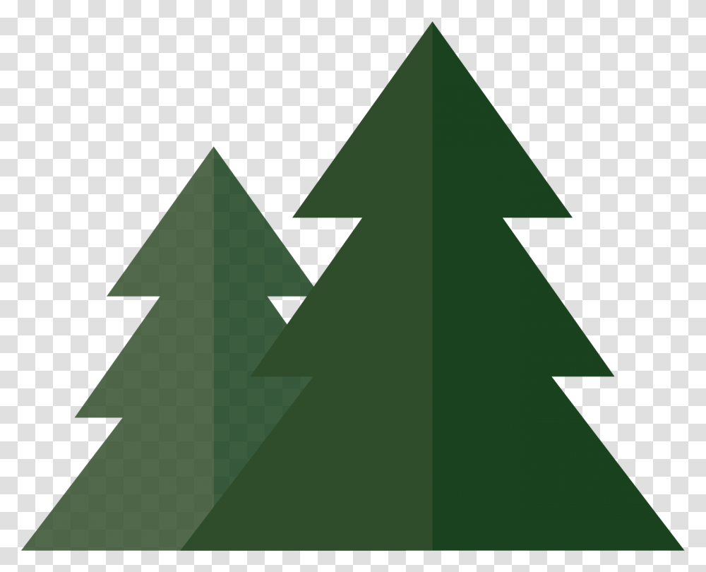 Pine Trees, Cross, Recycling Symbol, Road Transparent Png