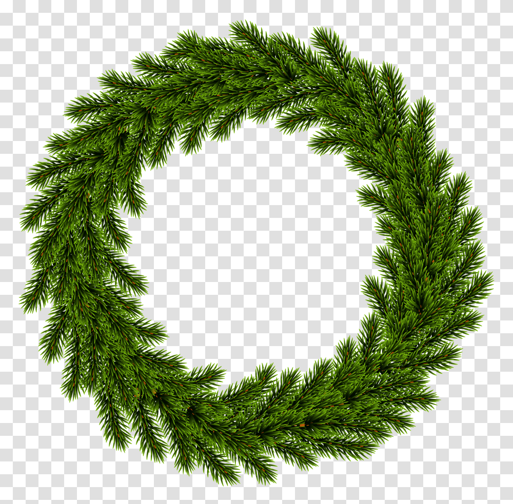 Pine Wreath Clip Art Transparent Png