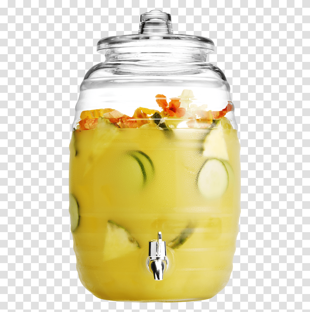 Pineapple Amp Cucumber Lime Vodka Fresca, Lemonade, Beverage, Drink, Jar Transparent Png