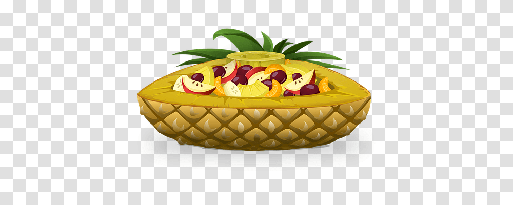 Pineapple Boat Nature, Birthday Cake, Food, Plant Transparent Png