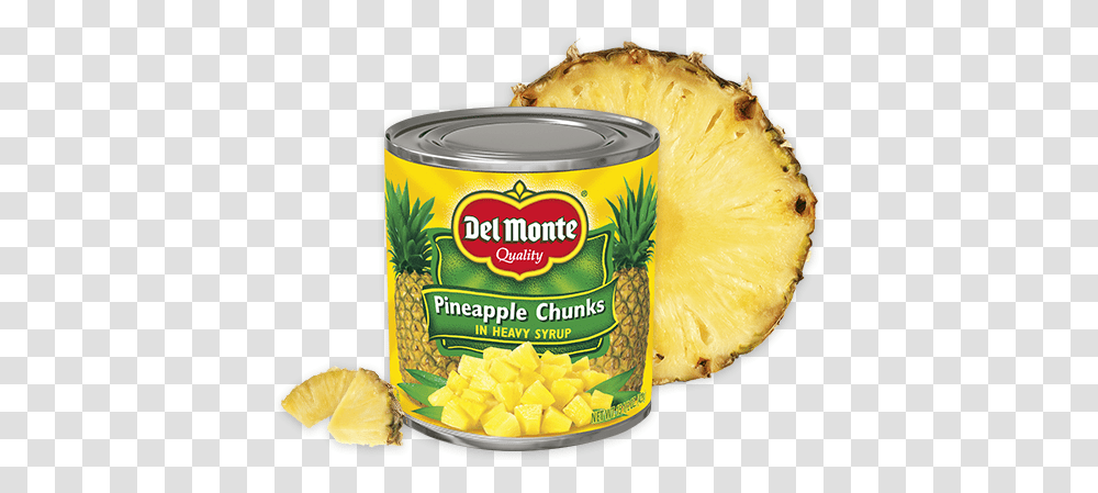 Pineapple Chunks Del Monte Foods Inc Pineapple Del Monte Can, Plant, Fruit, Tin, Burger Transparent Png