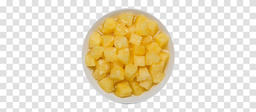 Pineapple Chunks In Juice Bowl Of Pineapple, Plant, Fruit, Food, Dish Transparent Png
